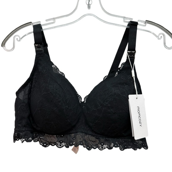 MOMCOZY NURSING LACE WIRELESS BRA - Picture 2 of 7